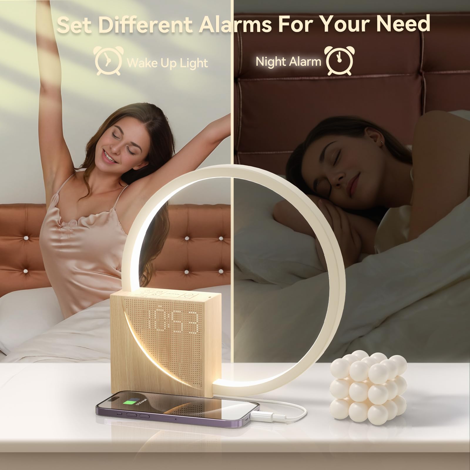 Vivilumens sunrise brightness adjustment shows customizable dawn for personalized wake experiences