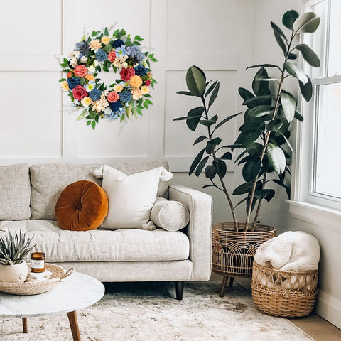 vivimemo 22 inch wreath diameter communicates size and presence