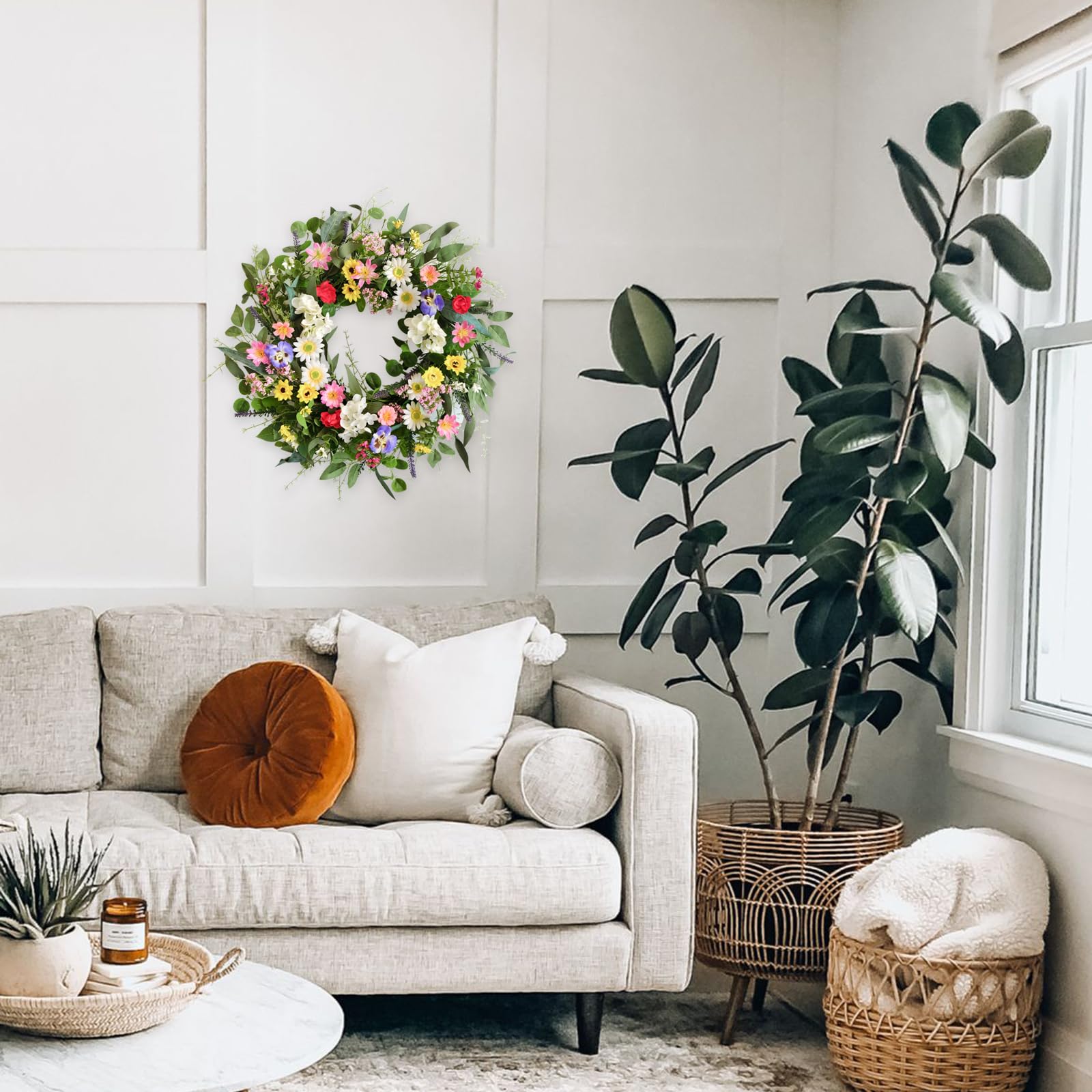 Vivimemo Spring Wreath wedding centerpiece adds elegance to celebrations