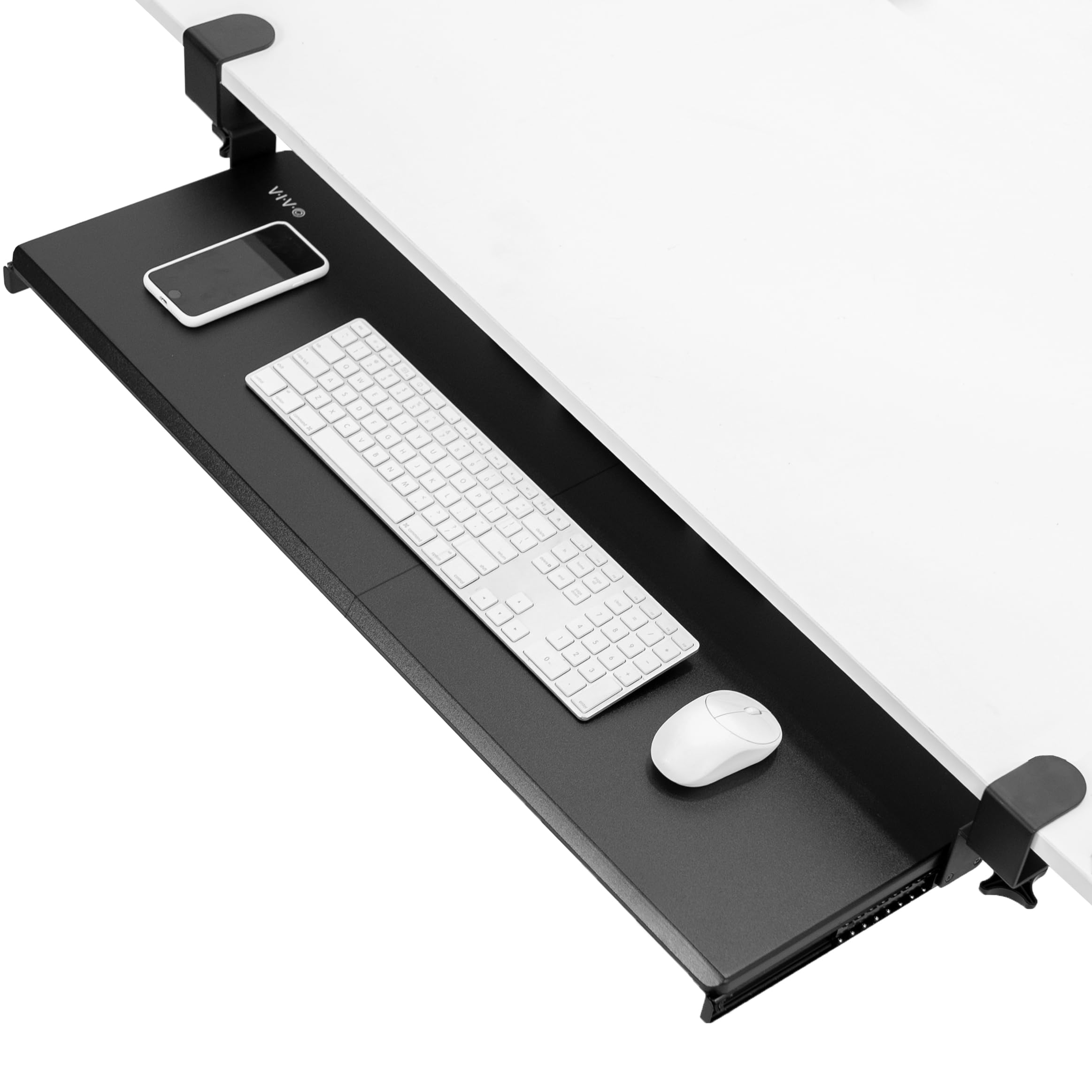 VIVO MOUNT-KB15EB under-desk tray assembly for a tidy workstation