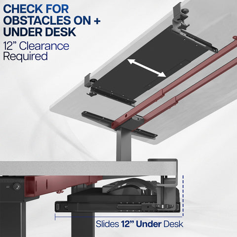 VIVO MOUNT-KB15EB total clamp-to-clamp length of 39.4 inches