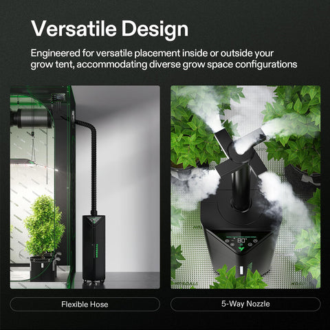 VIVOSUN AeroStream H19 19L tank reduces refills during use