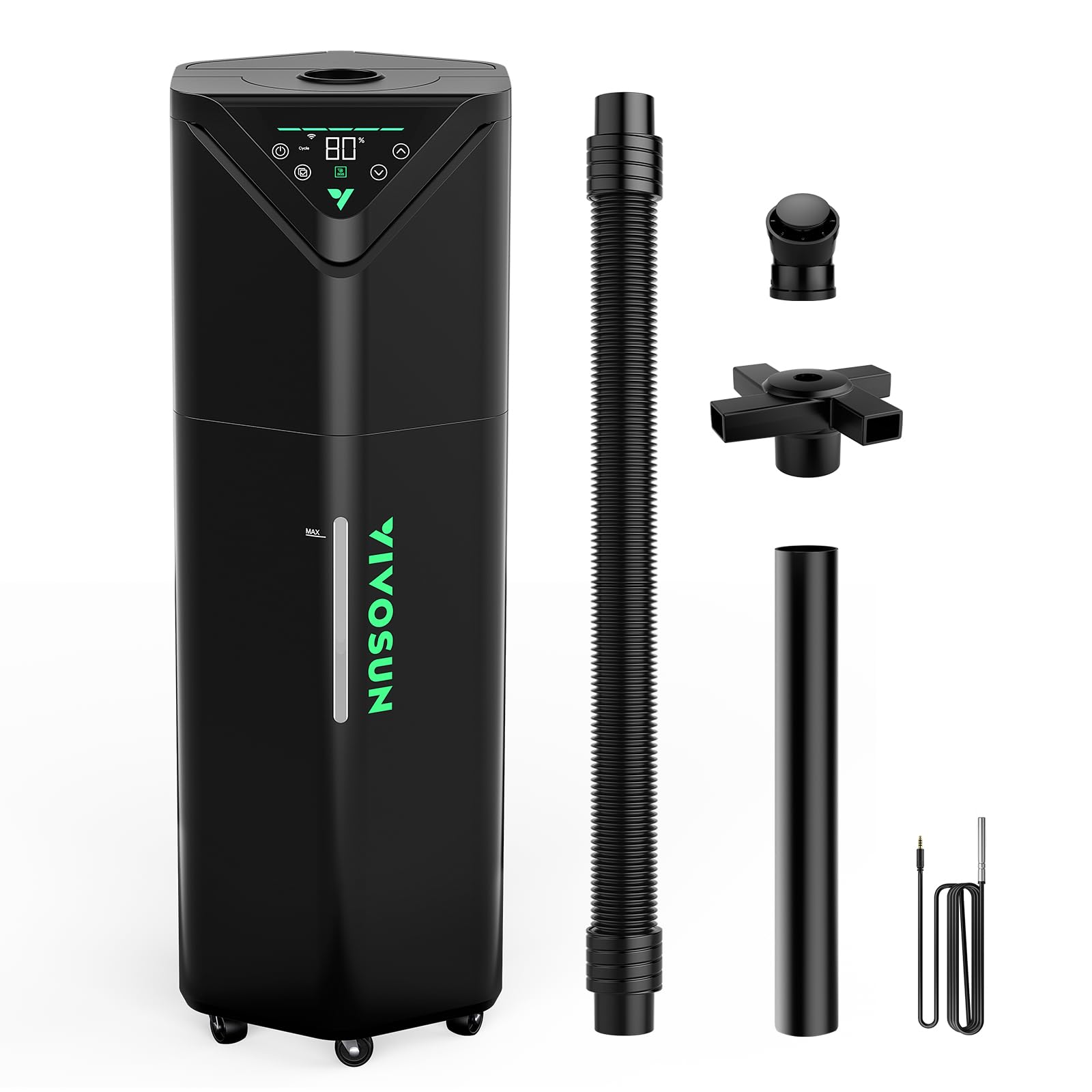 VIVOSUN AeroStream H19 top panel control for quick adjustments and easy access