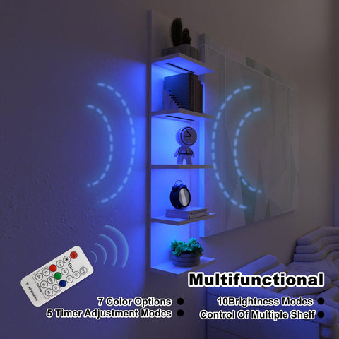 VIWODS floating shelf shows quick setup and modern styling