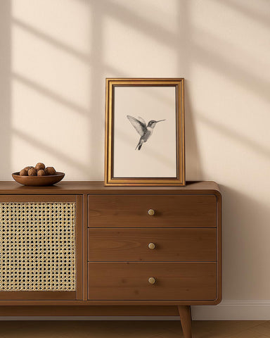 VIYYIEA living room decor with hummingbird motif invites relaxation