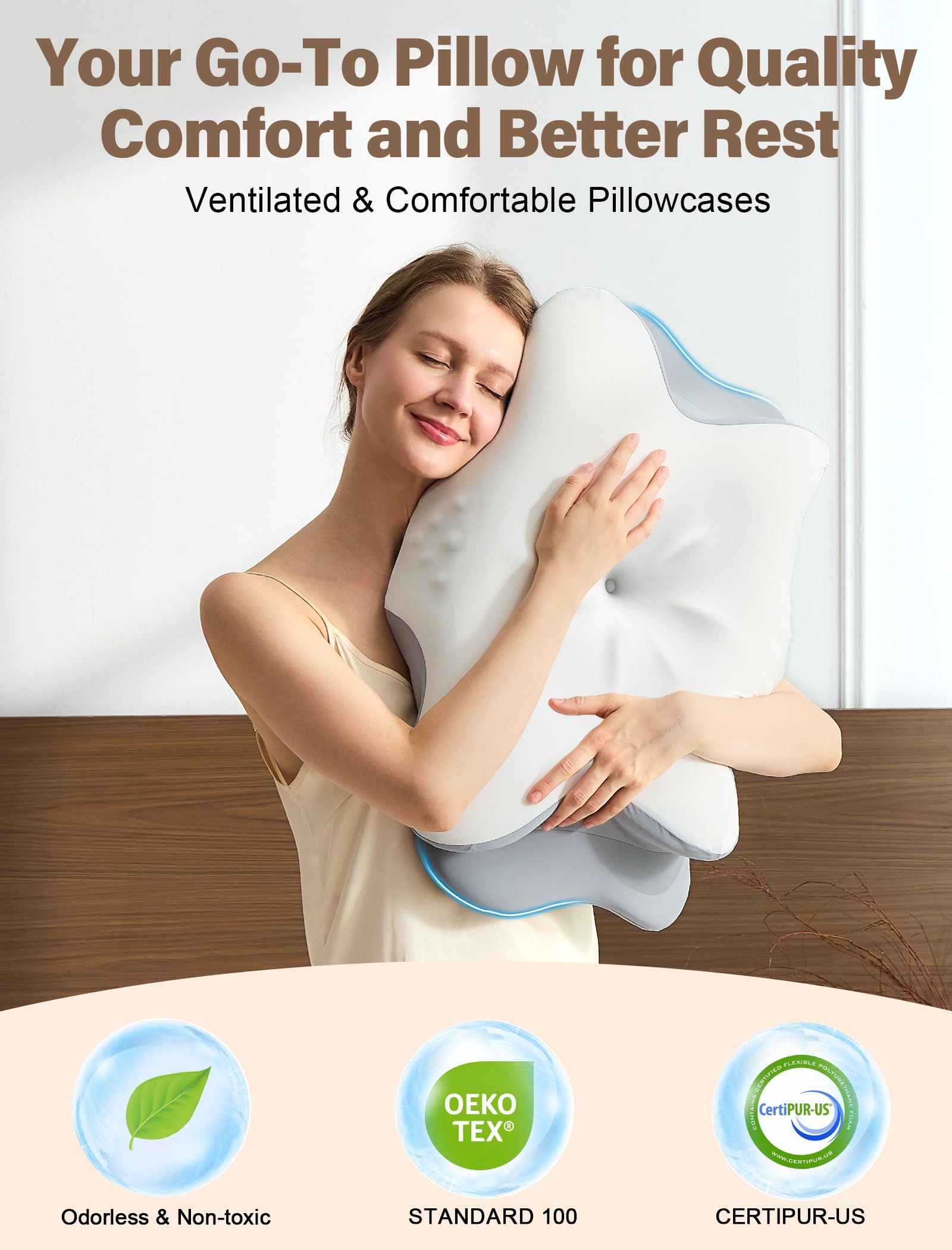 VJASD pillow arrives in a gift-ready box and expands after unpacking