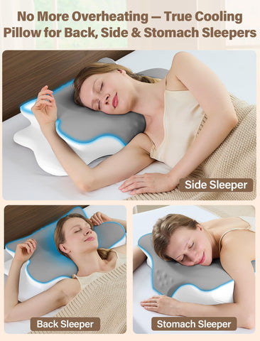 VJASD back-sleeper use case showing versatile neck support