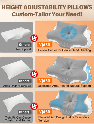 VJASD removable cover shot indicating easy machine-washable care
