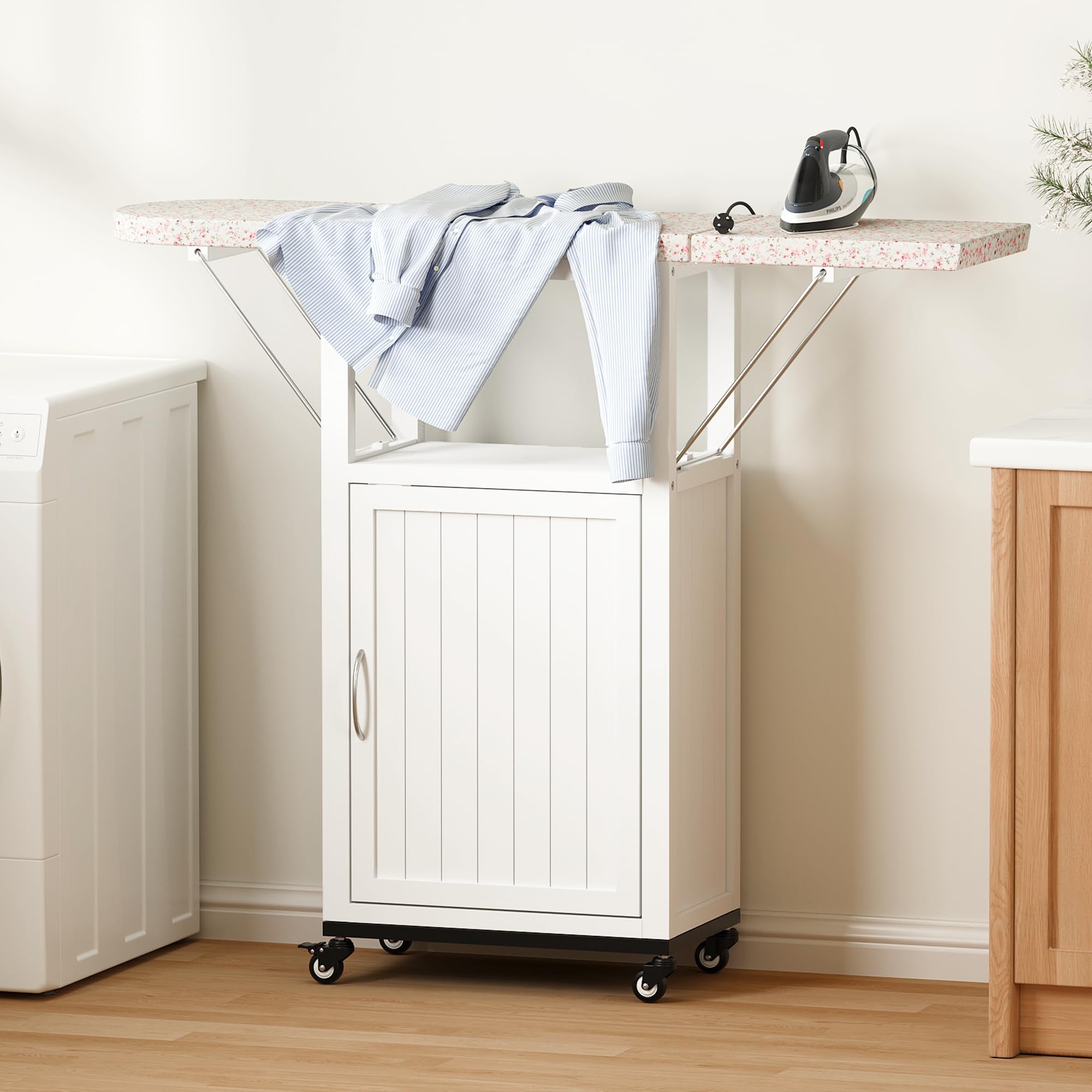 VKTO craft table with storage combines workspace and organized storage