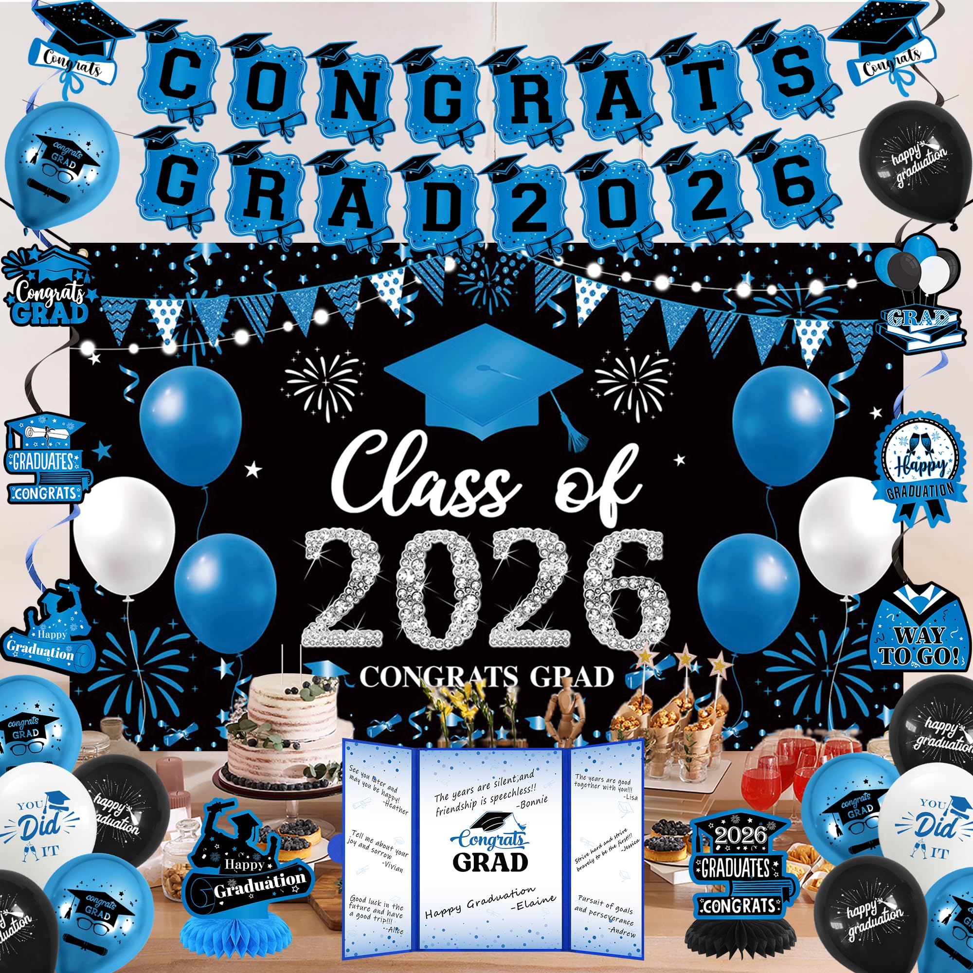 Vlipoeasn class of 2026 signature book doubles as a guestbook keepsake.