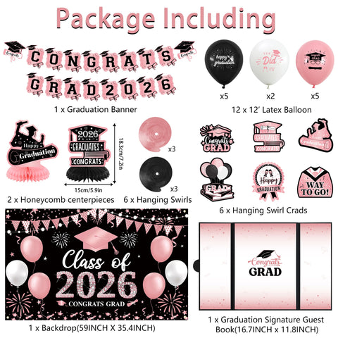 Vlipoeasn congrats grad 2026 banner perfect for milestone announcements