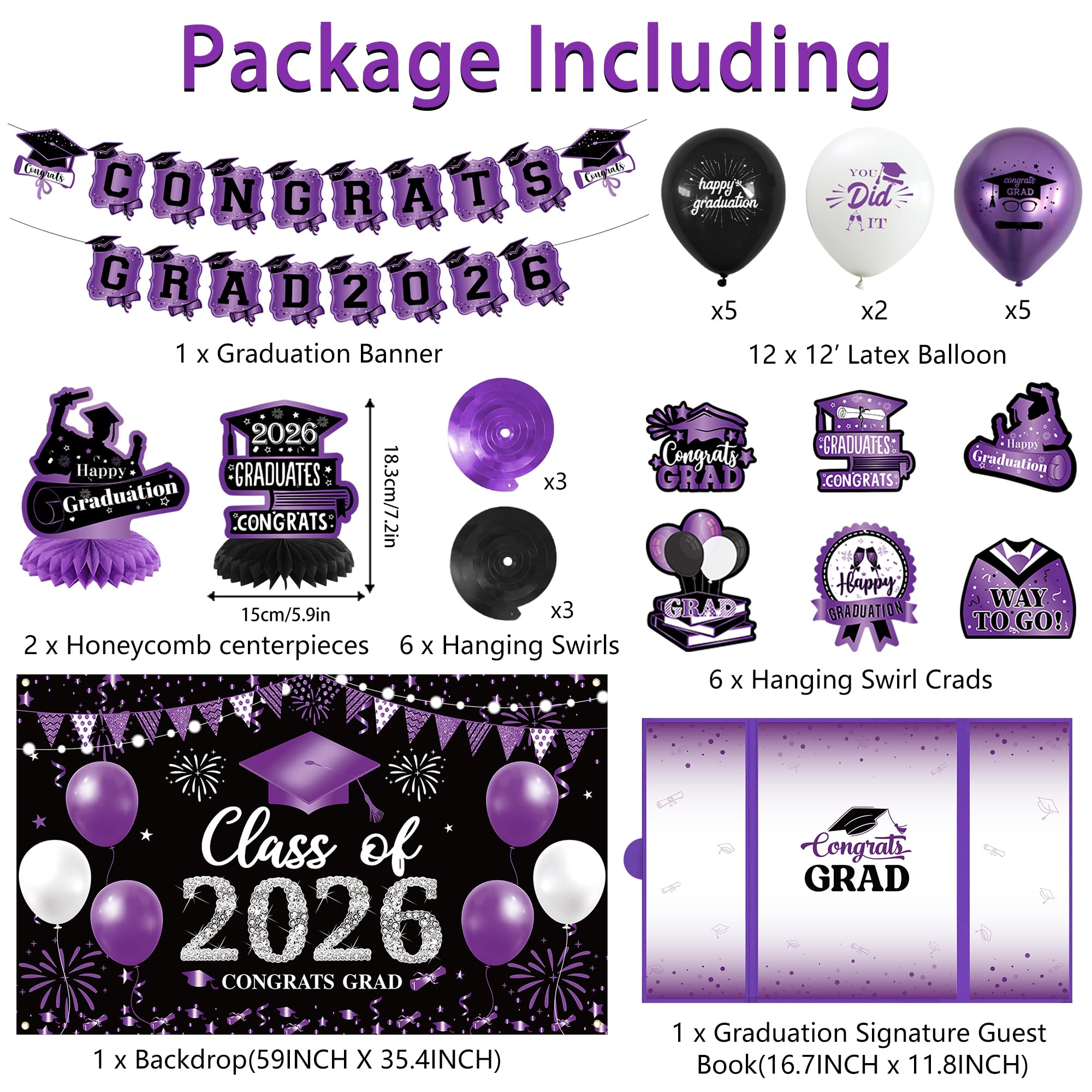Vlipoeasn congrats grad 2026 banner highlights milestone moments for celebrations.