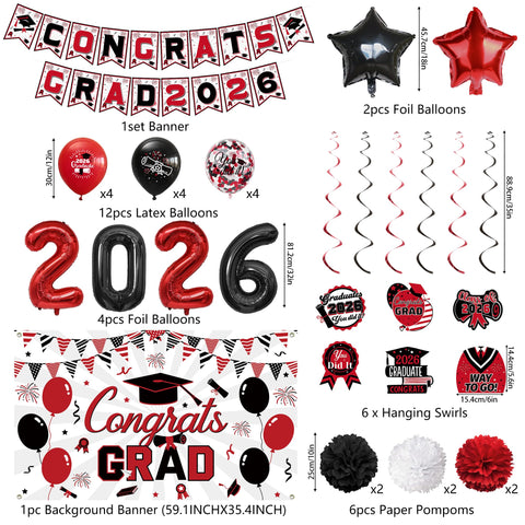 Vlipoeasn congrats grad 2026 banner highlights milestone celebrations.