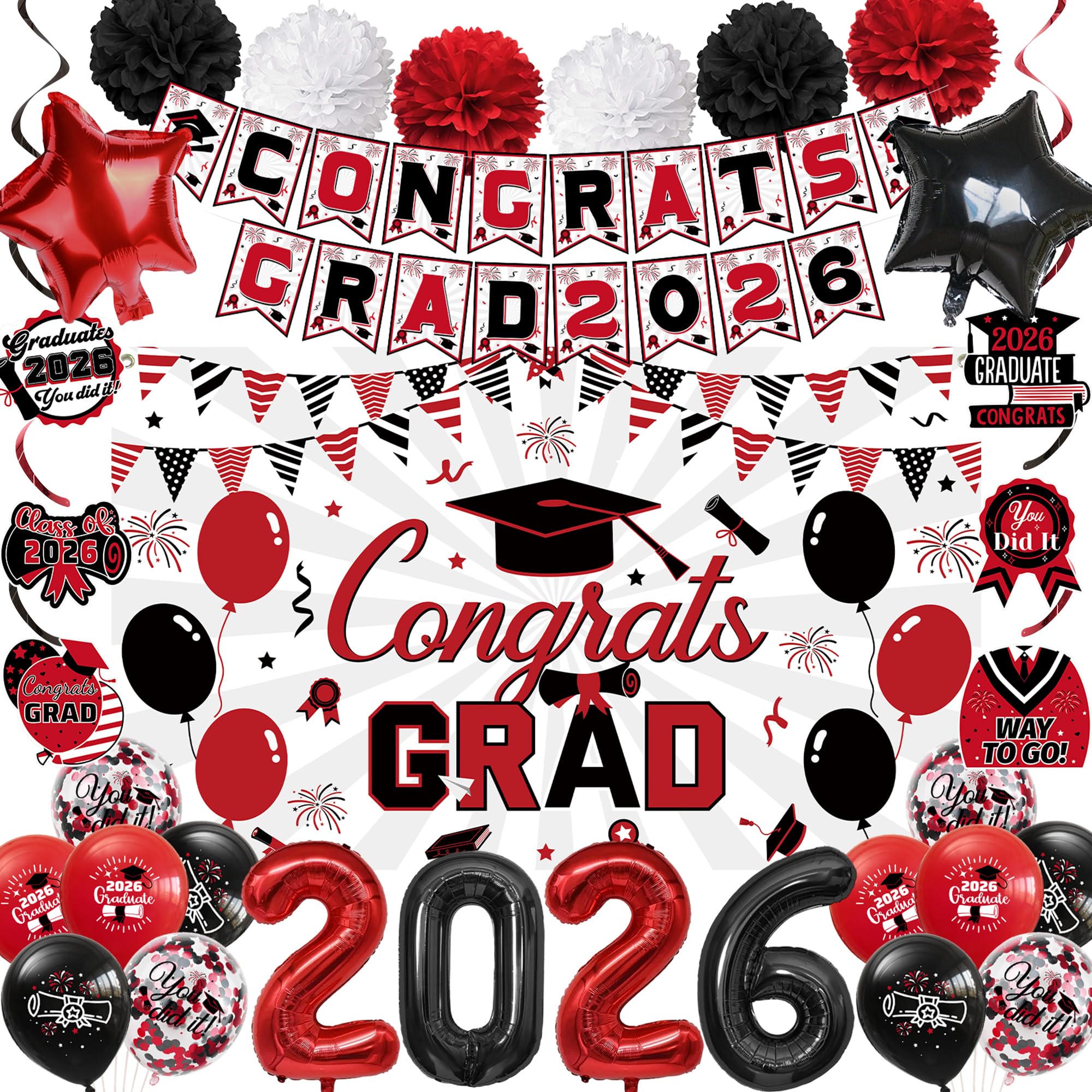 Vlipoeasn graduation backdrop 2026 boosts photo-ready party moments.