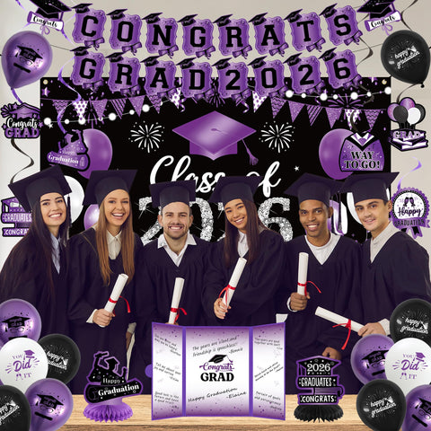 Vlipoeasn graduation decor kit inspires photo moments and keepsakes.