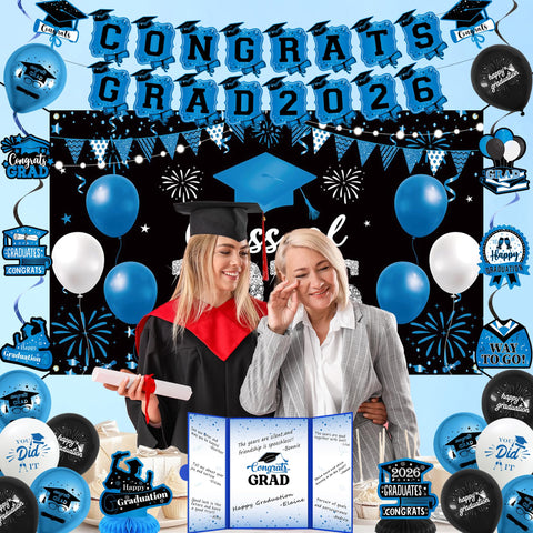 Vlipoeasn graduation decorations kit ready for quick, stylish setup.