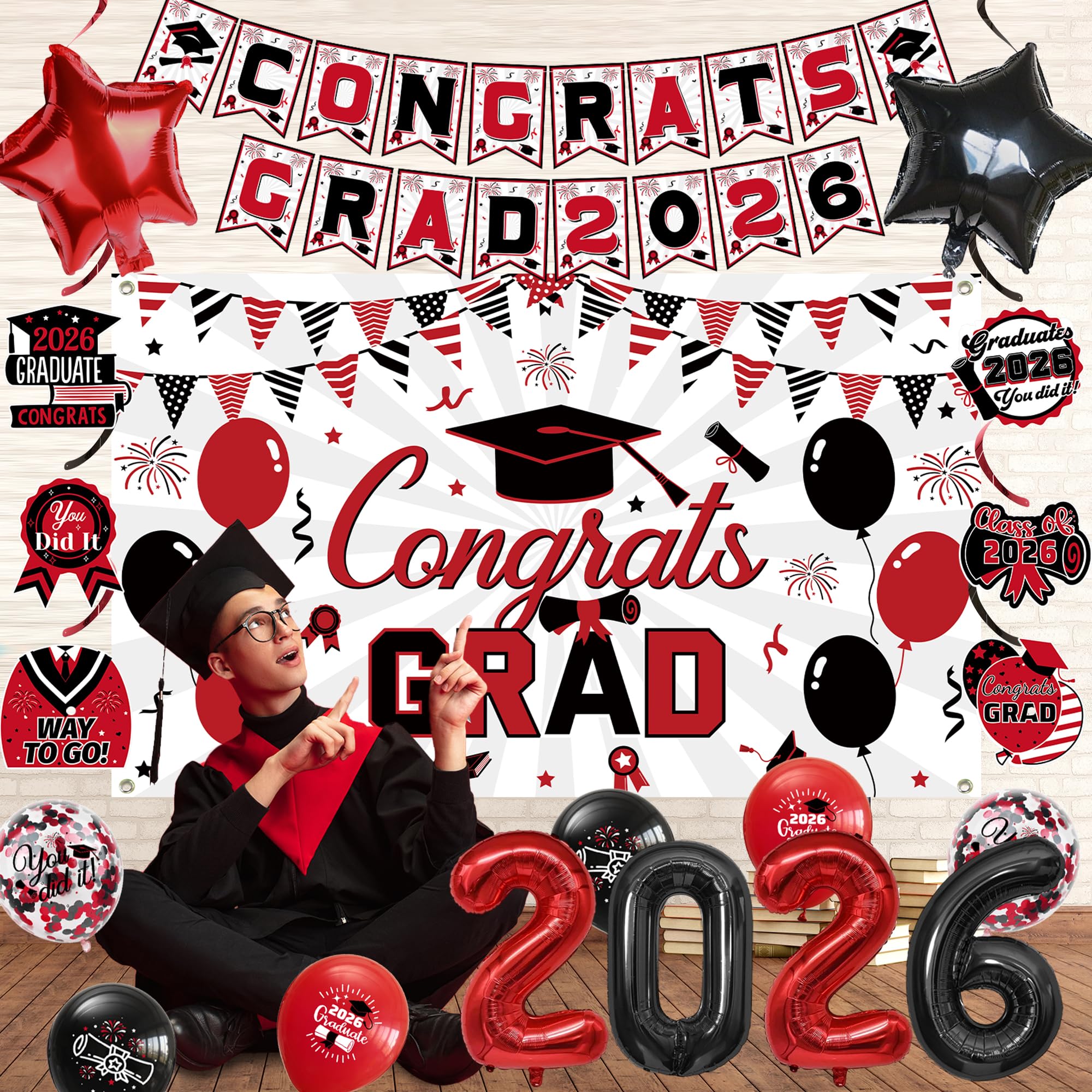 Vlipoeasn latex balloons provide durable, vibrant decor touch.