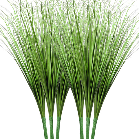 Vlorart 33-inch artificial grass six-pack for low-maintenance décor.