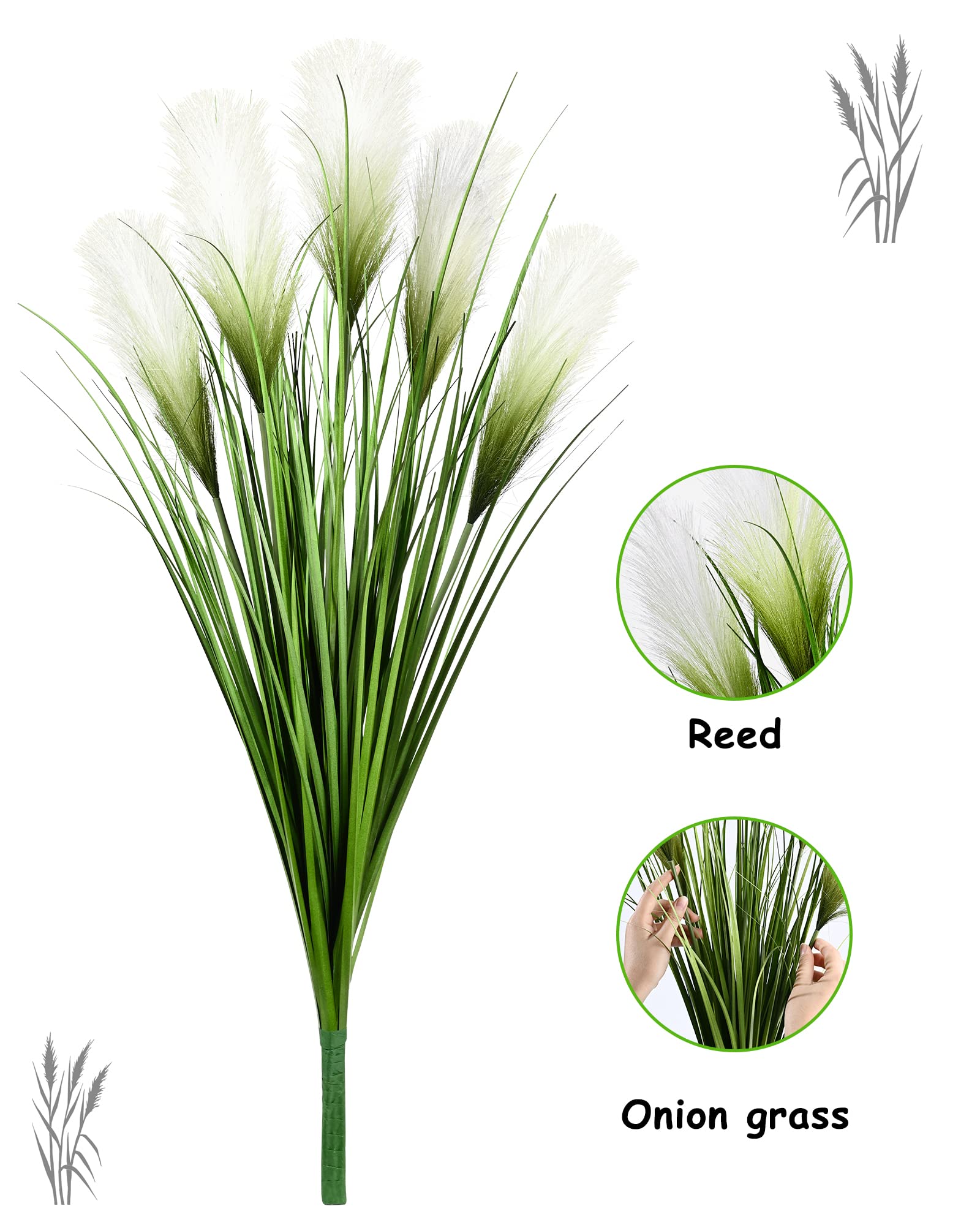 Vlorart indoor-outdoor decor grass enhances spaces with low-maintenance greenery.