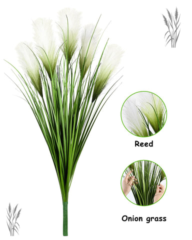 Vlorart indoor-outdoor decor grass enhances spaces with low-maintenance greenery.