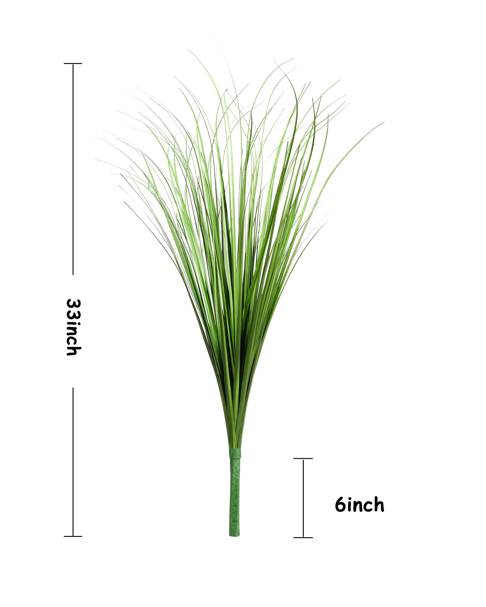 Vlorart wheat grass greenery six-bunch pack for indoor-outdoor accent.