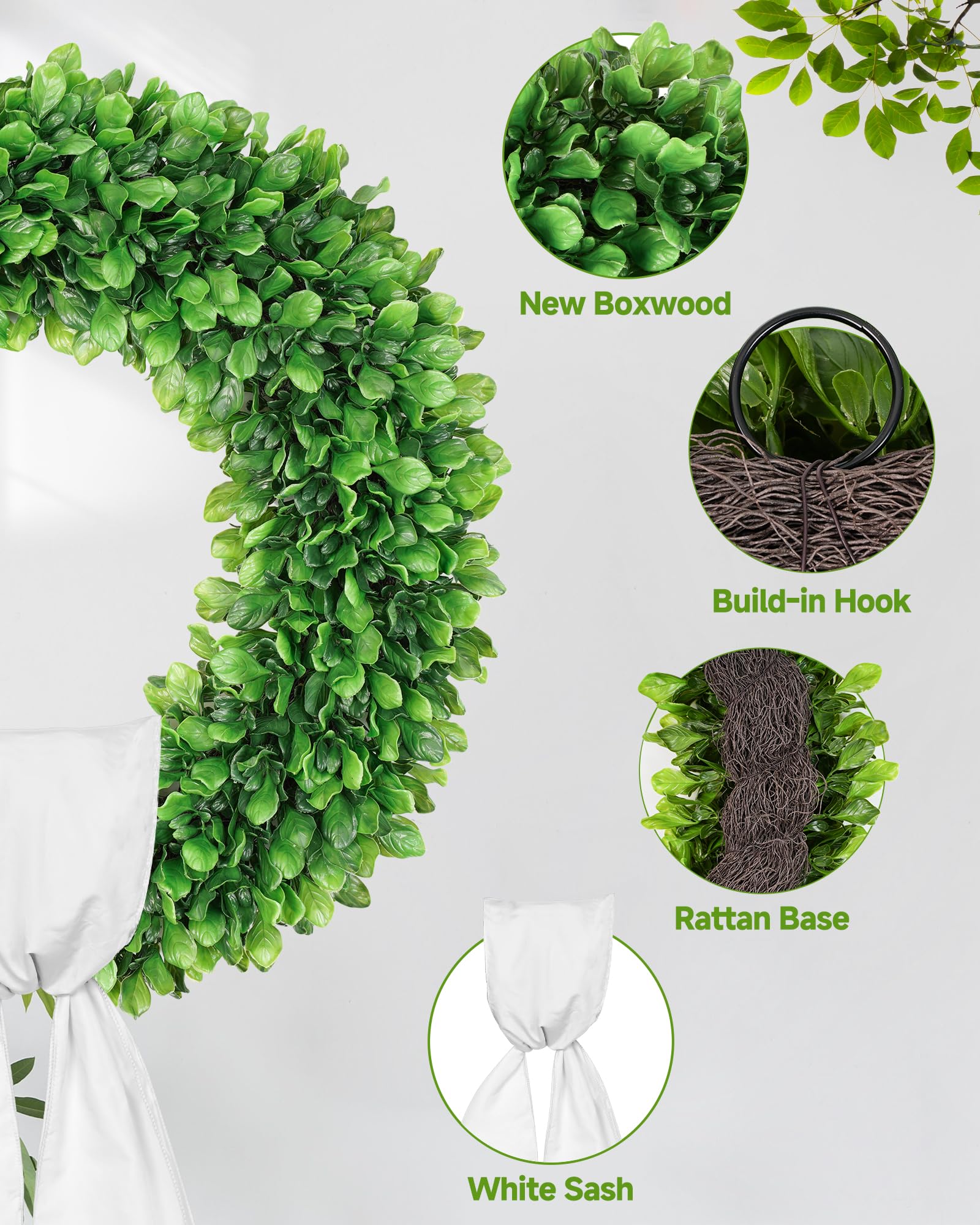 Wreath displayed on an indoor living room wall by Vlorart.