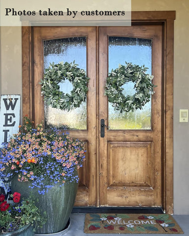 Vlorart durable wreath requiring no watering for long-lasting beauty