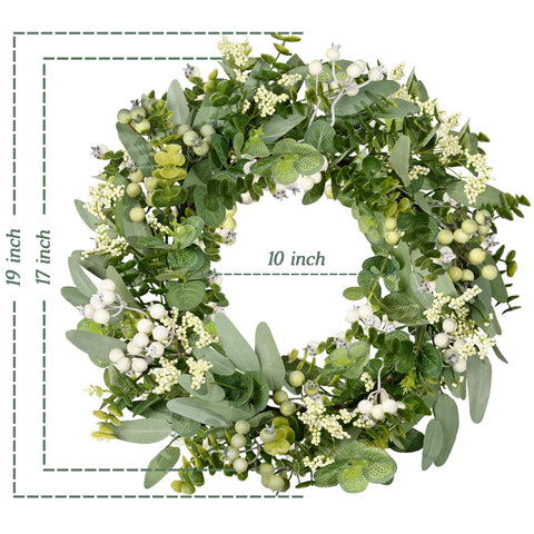 Vlorart eucalyptus and boxwood detail showing natural texture for indoor appeal.