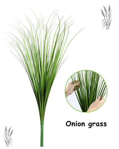 Vlorart realistic indoor-outdoor grass bushes for stylish décor.
