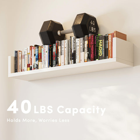 VMROF wall mounted shelves with pre-drilled holes for quick install
