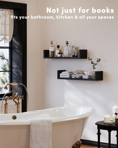 VMROF wall shelf with pre-drilled holes enables quick installation