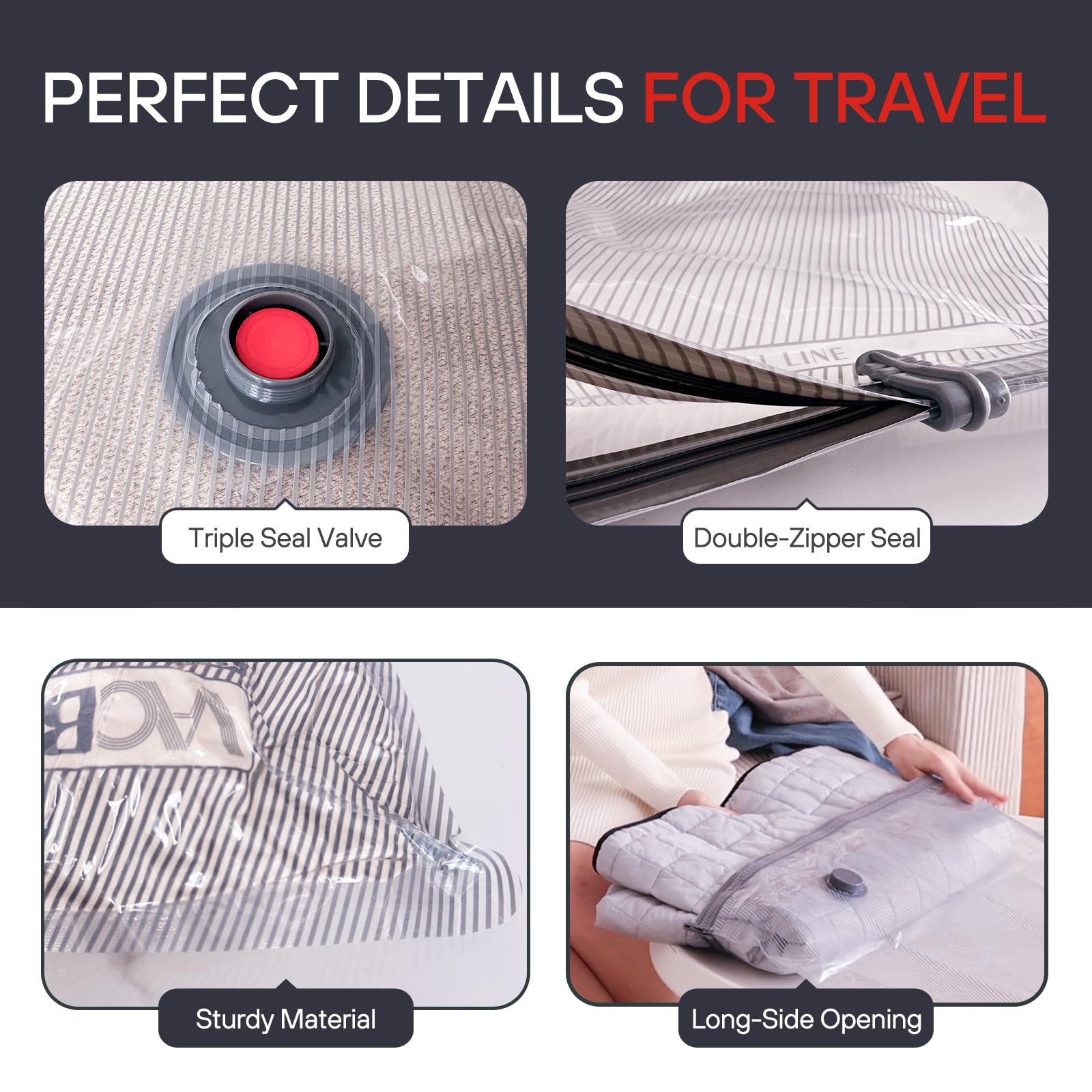 VMstr tear-resistant PA+PE material with semi-transparent design