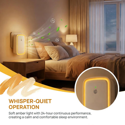 Vnitoz ultra-quiet operation keeps bedrooms peaceful.