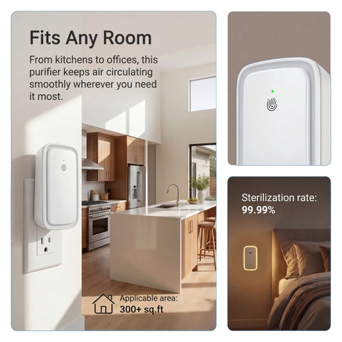 Vnitoz white 4-pack suits any room while refreshing air.