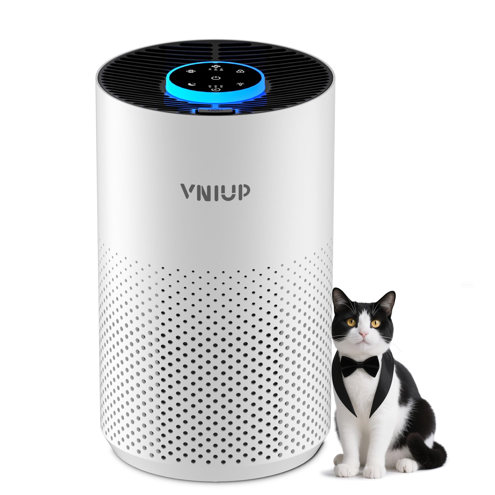 VNIUP ZQA-4000C front view air purifier purifies large rooms up to 1350 sq ft.