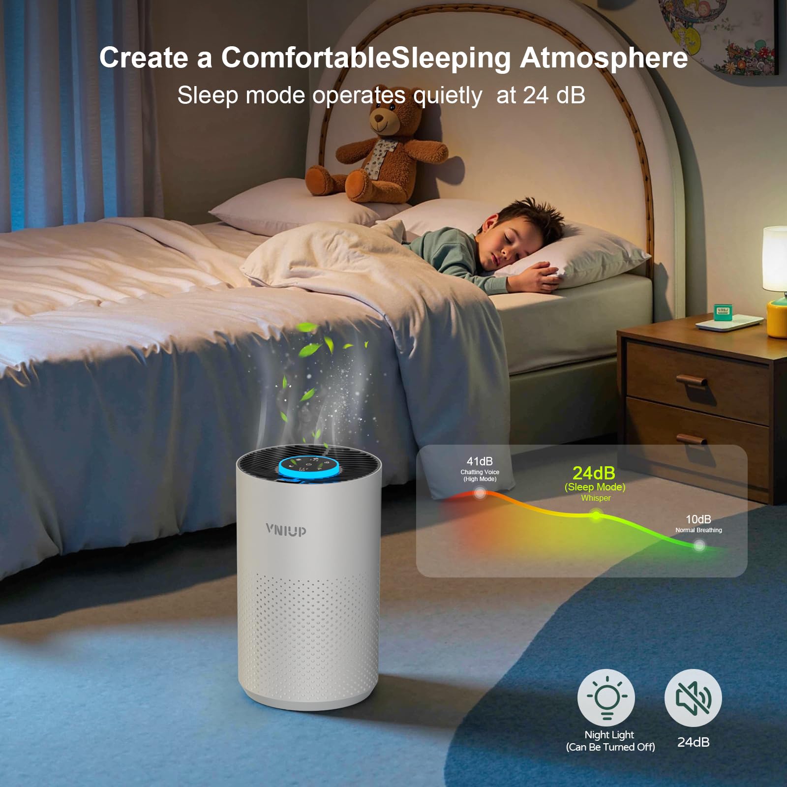 VNIUP ZQA-4000C compact, stylish design fits any room.