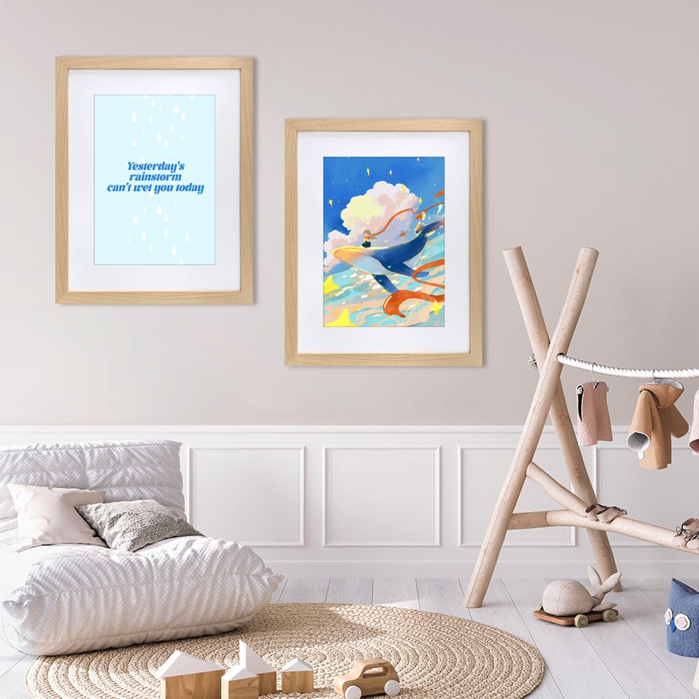 VNVNK 14x18 frame clear HD acrylic cover protects artwork while remaining stylish.
