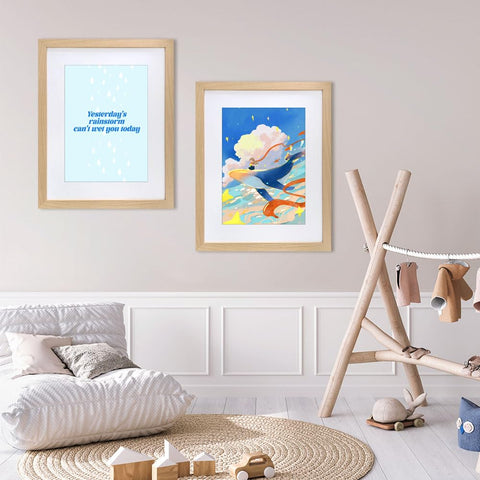 VNVNK 14x18 frame clear HD acrylic cover protects artwork while remaining stylish.