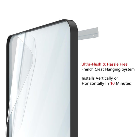 VocalStar Ultra-Flush hanging system enabling secure vertical or horizontal installation.