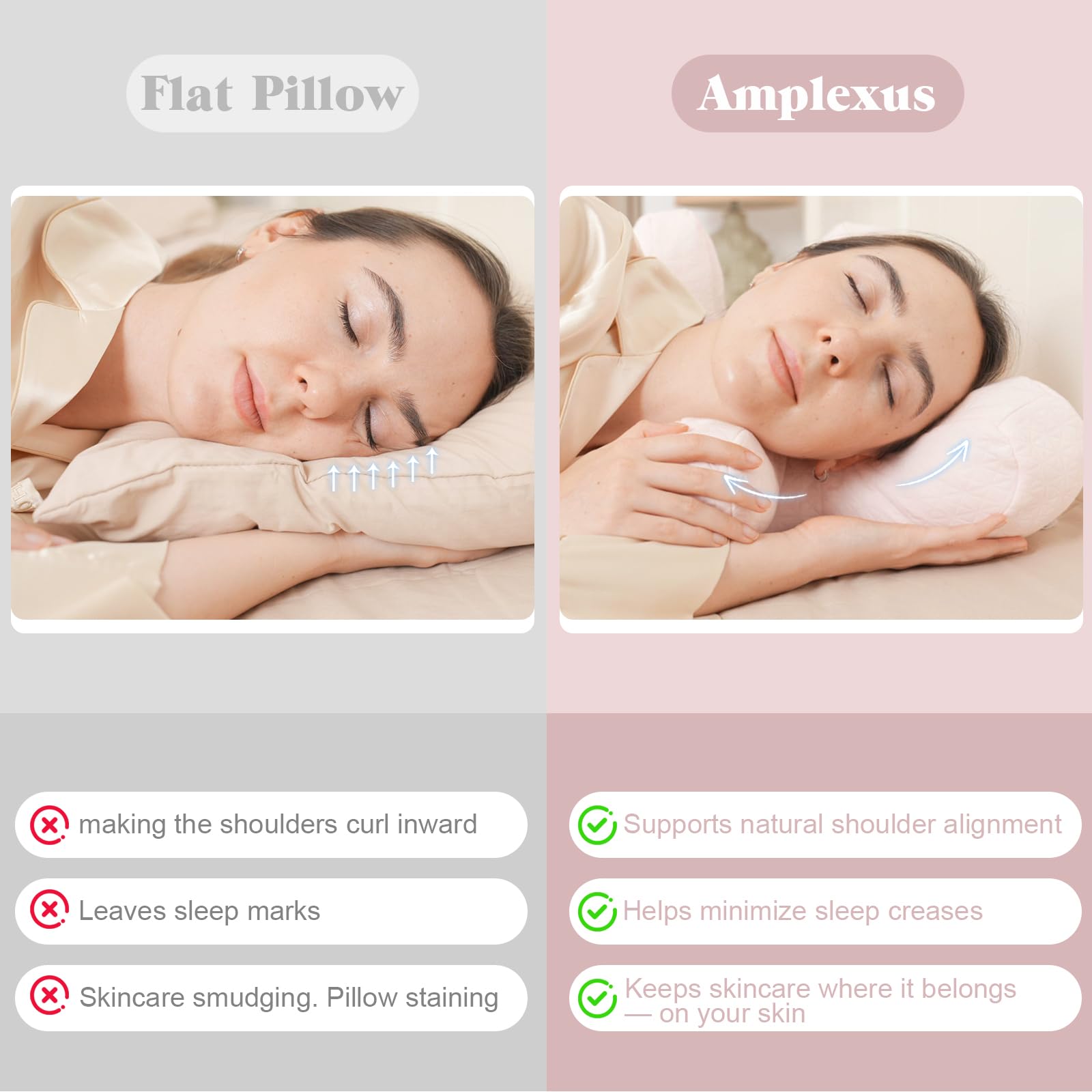 Vocheer breathable cover reduces skincare residue during rest