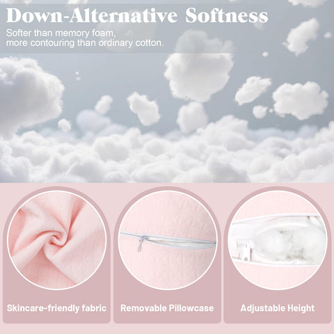 Vocheer pillow detachable cover enables easy washing