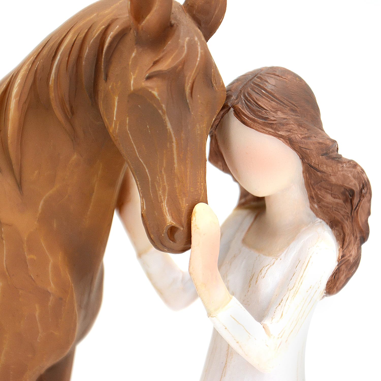 Vofstand hand-painted resin horse figurine showcases craftsmanship and lasting keepsake.