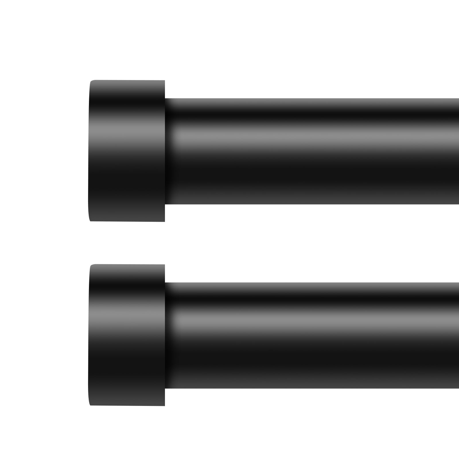 VOIIY heavy-duty curtain rod, 1-inch diameter, supports heavy drapes securely.
