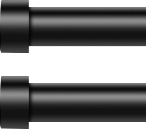 VOIIY 2-pack curtain rods extend from 18 to 60 inches for flexible fit.