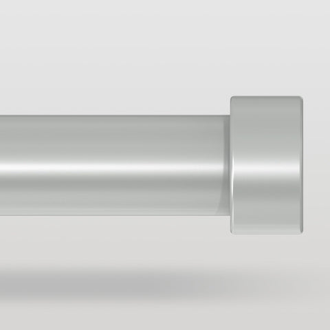 VOIIY silver curtain rod adjustable length for versatile window sizing
