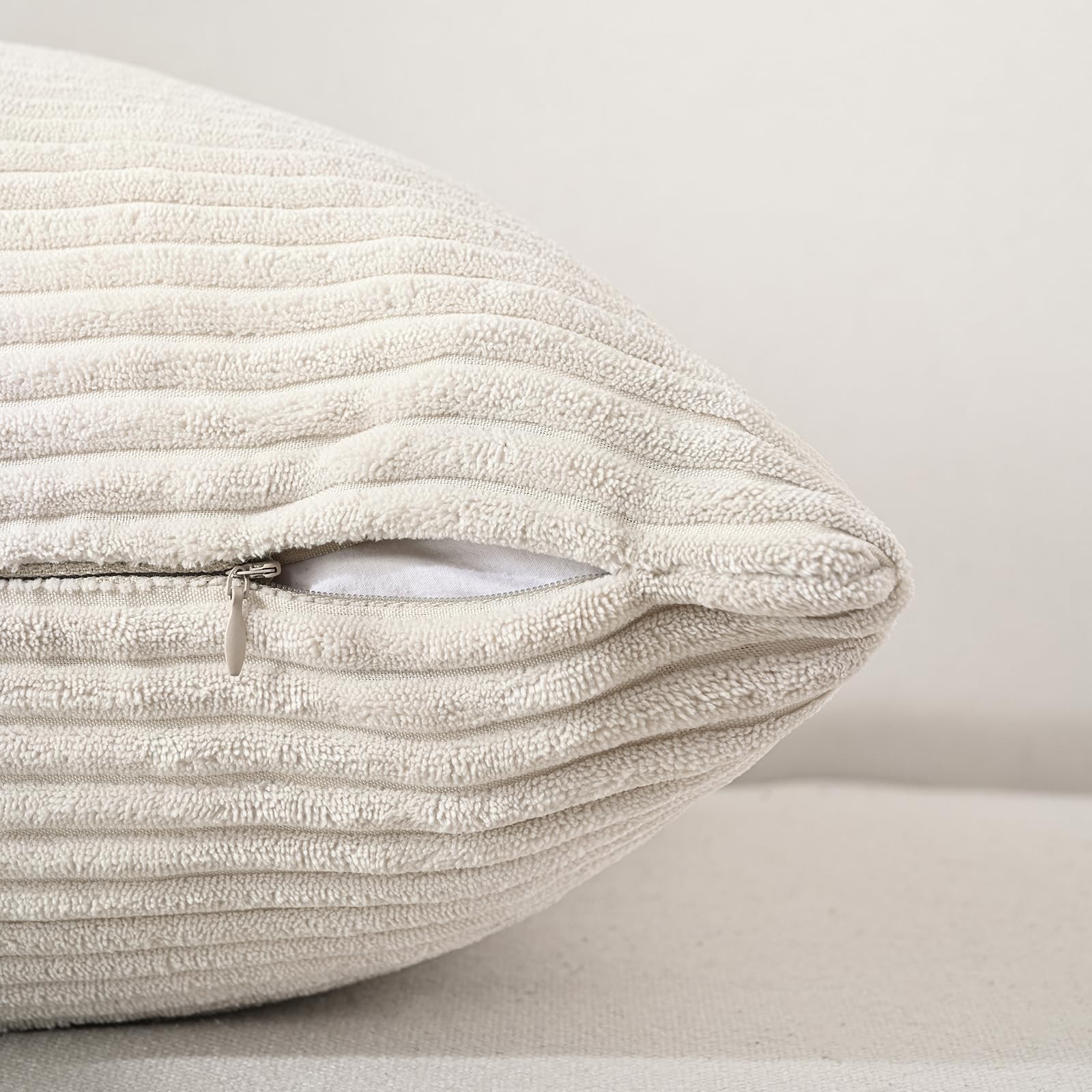 Volcanics pillow cover 20x20 easy-care, machine washable in cold water.