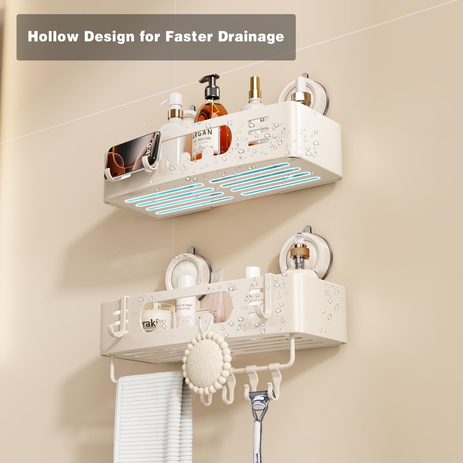 Voldra anti-rust space aluminum corner shelf resists corrosion in humid bathrooms