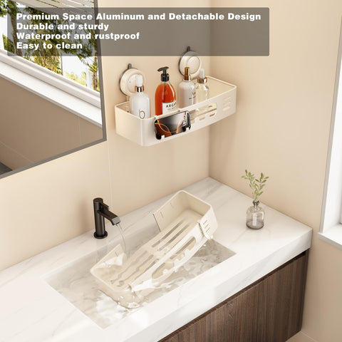 Voldra multi-function storage holds shampoo towels and more with practical hooks