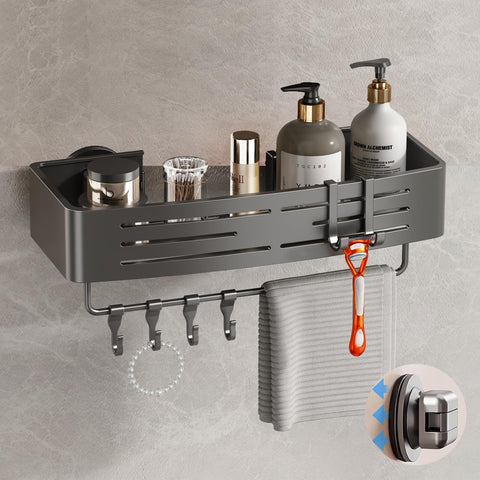 Voldra shower caddy suction cups grip tile securely for organized bathroom.