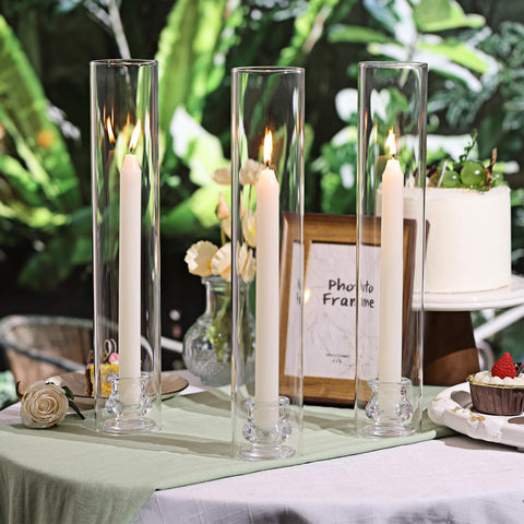 Volens hurricane glass holder diameter 2.5 inches with stable base design.